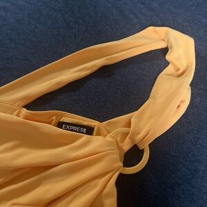 NWT. Express brand. Yellow one strap body suite. Size XL